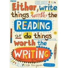 LINOCUT PRINT - Benjamin Franklin - Either Write something worth ...