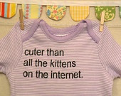 etsy store with cute sayings on onesies.
