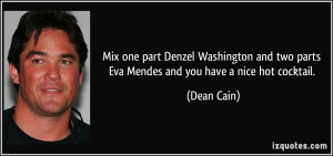 Mix one part Denzel Washington and two parts Eva Mendes and you have a ...