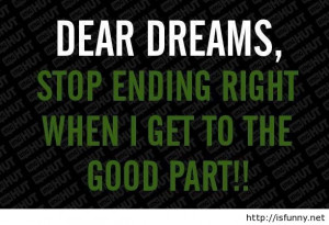 Funny dreams pictures, quotes and sayings funny picture