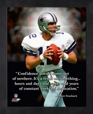 Dallas Cowboys Roger Staubach Framed Pro Quote