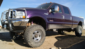 This is my truck, the purple people eater! The other reason I'm broke.