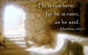 He arose! He arose! HALLELUJAH! Christ arose!