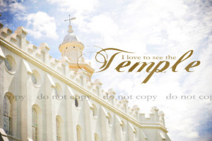 LDS Temple Fine Art Print Saint George Utah 