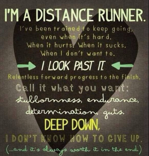 am a distance runner