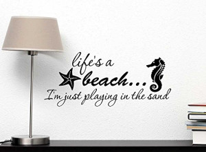 ... in the sand vinyl wall decor quotes sayings inspirational wall art