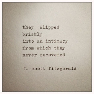 Scott Fitzgerald Love Quote Made On Typewriter by farmnflea, $9.00