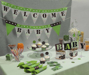 Cute Camouflage Military Baby Shower!