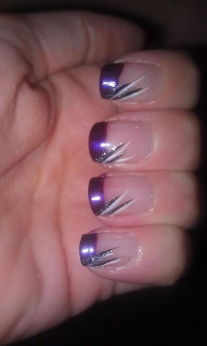 Pretty Purple Nail Design