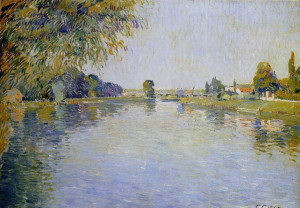Gustave CAILLEBOTTE «Vue de la Seine, vers le pont de Bezons»