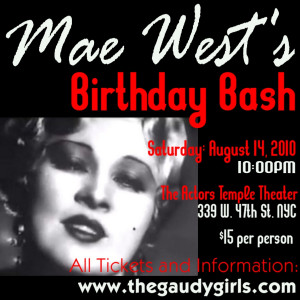 Metropolitian Sextette Seduces Again at Mae West Birthday in August