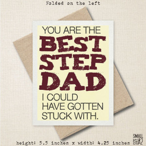 You're The Best Step Dad - Father's Day Card - Funny Card - Birthday ...