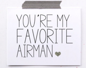 military greeting card favorite air man air force card you are my ...