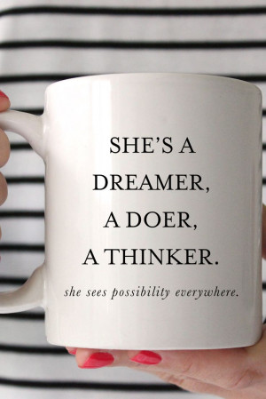 Dreamer Doer Thinker Mug – charm & gumption