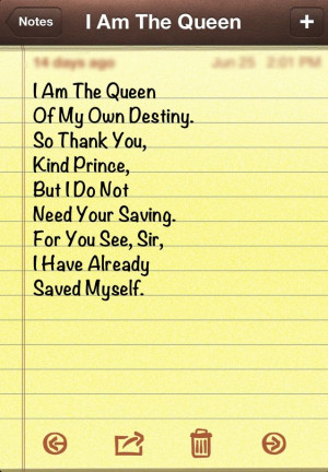 Twist on a popular quote floating around the web ;) #IamtheQueen # ...