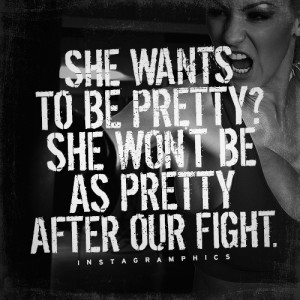 ... Wont Be Pretty After Our Fight MMA Quote graphic from Instagramphics