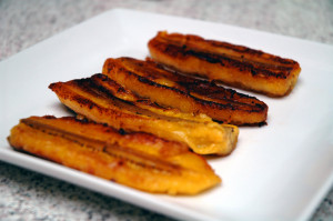 sweetness). Fried plantains prepared this way are a dessert. Serves 2 ...