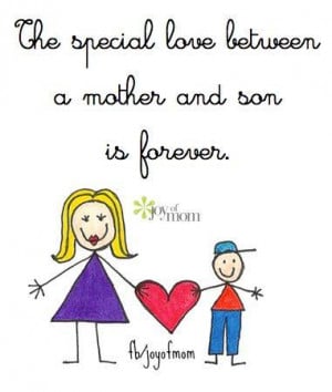 The special love between a mother and son is forever. ♥ And if you ...