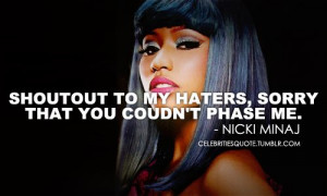 nicki minaj haters quotes