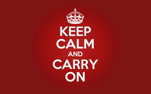 Keep Calm and Carry On Vetor