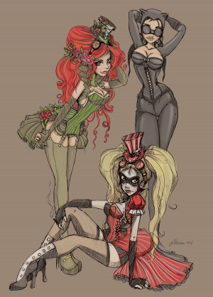 Batman Villains Girls Only by NoFlutter
