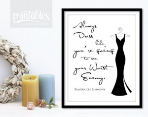 Lee Simmons Quote Printable Poster - Fashion Style Wardrobe Wall Decor ...