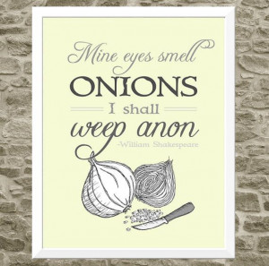 Shakespeare Quote Art for Kitchen Typography Print - Kitchen Art ...