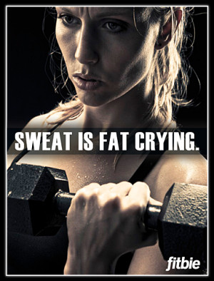 Download the Free Poster: Sweat is Fat Crying