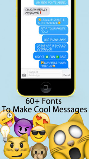 New Cool Text ∞ Better Font Styles & Emoji Fonts For iMessage, Kik ...