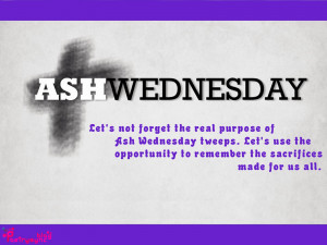 Ash Wednesday Quotes and Sayings with Wishes Images Cards