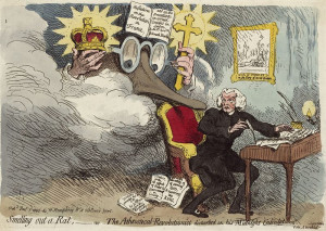 James Gillray's Smelling out a Rat.
