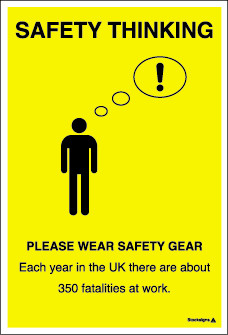 ... PPE safety posters Please wear your safety gear safety poster