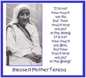 Reflections from Mother Teresa of Calcutta