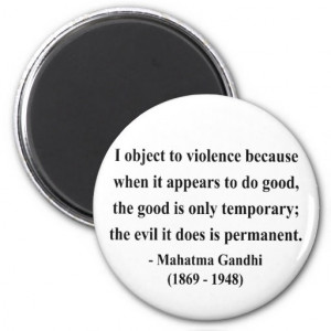 Gandhi Inspirational Quote About Self-Help Refrigerator Magnets