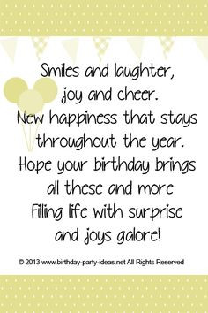 Smiles and laughter, joy and cheer New happiness that stays throughout ...