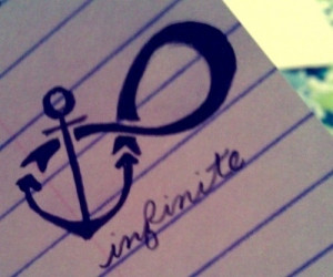 Anchor with infinity sign((: