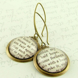 Persuasion by Jane Austen 'I Am Half Agony Half Hope' Literary Quote ...