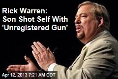 rick warren tweets about unregistered gun forgiveness