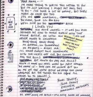 ... only made for amusement purposes and were NOT made by Eminem himself