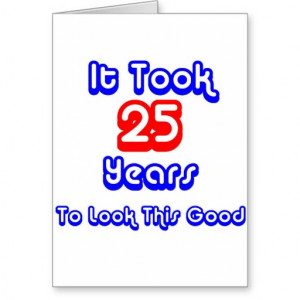 Funny 25th Birthday Cards