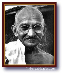 is the following **Spelling corrected/Thanks Sadhana :) : not Ghandi :