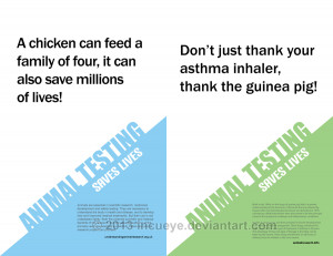 Pro-Animal Testing Posters by Incueye