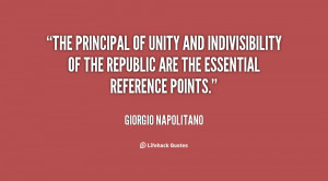 The principal of unity and indivisibility of the republic are the ...