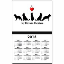 love my German Shepherd Dog Calendar Print for