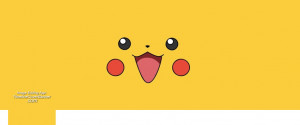 Smiling Face Pikachu Facebook cover