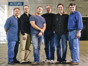 Phil Schiller, Tony Fadell, Jony Ive, Steve Jobs, Scott Forstall and ...