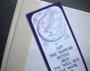 CELESTIAL REFLECTION - Bookmark wit h quote by Rumi ...