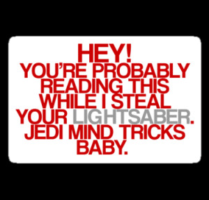 Jedi Mind Tricks Baby! Stickers| RedBubble