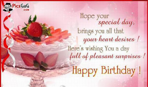 Love Quotes: Happy Birthday Wish You Quote Picture For Happy Birthday ...