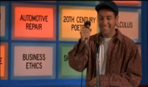 ... Billy Madison (Adam Sadler) in the motion picture Billy Madison (1995